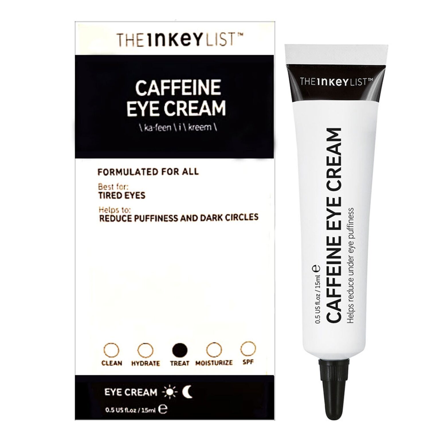 CAFFEINE EYE CREAM THE INKEY LIST JC Cosméticos