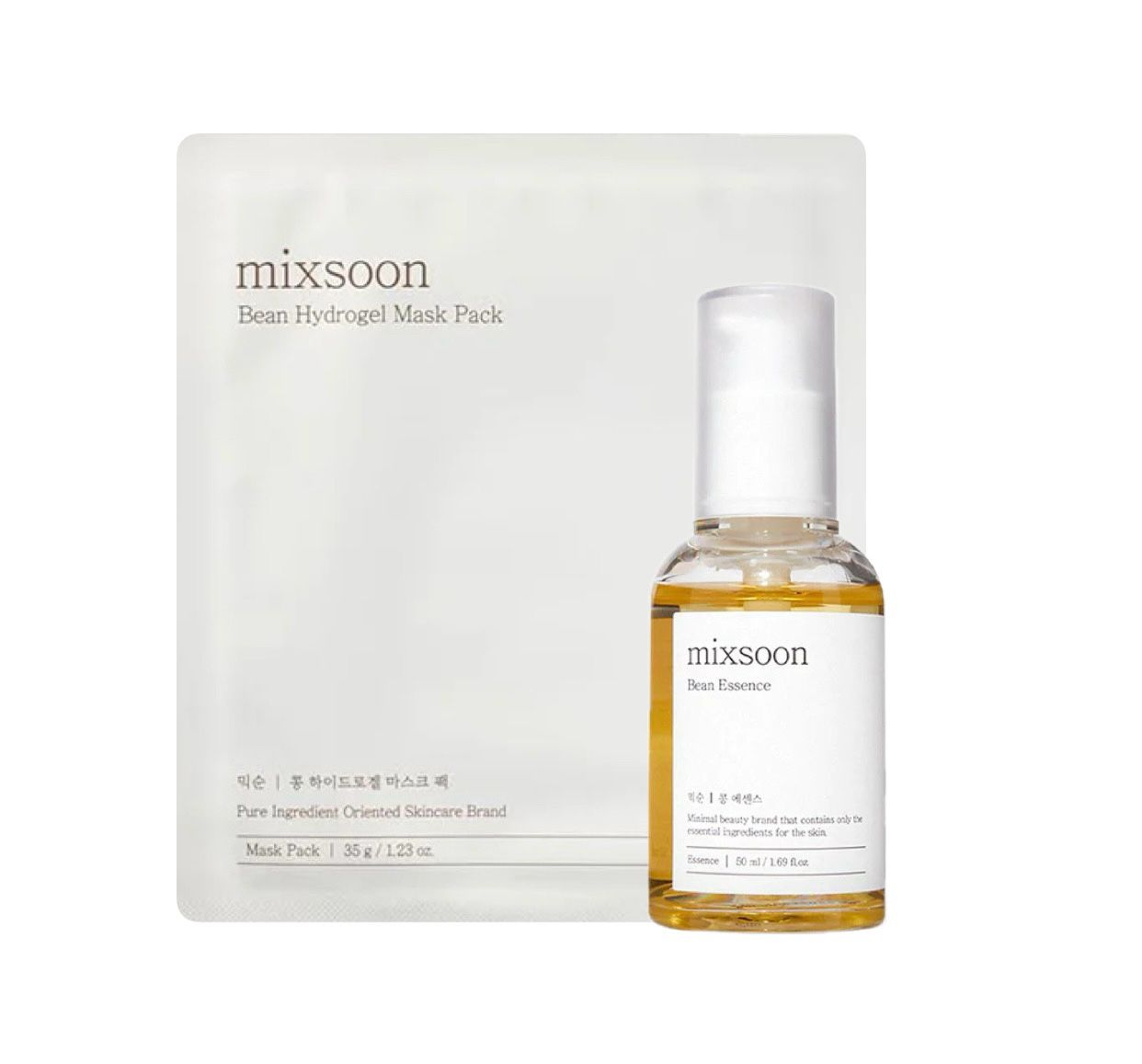 Bean Essence + Bean Hydrogel Mask - Mixsoon