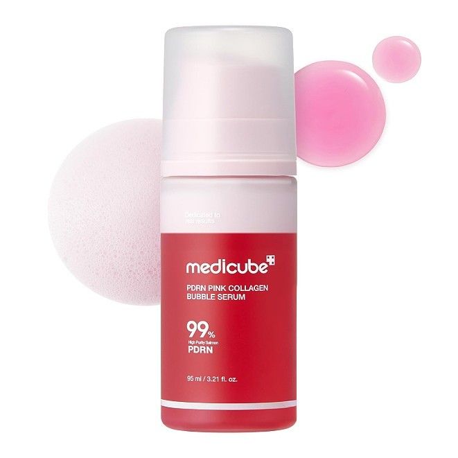 Medicube PDRN Pink Collagen Bubble Serum 95ml